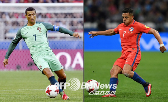 포르투갈 vs 칠레 '7번 전쟁'에서 갈린다