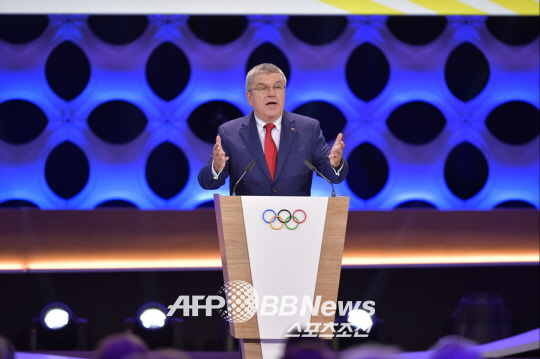 바흐 IOC 위원장, 북핵 위협 '평창 B플랜 없다'