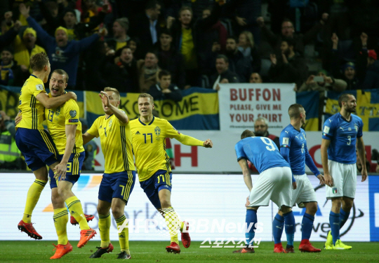'스웨덴전 패배' 이탈리아, 러시아서 못보나?