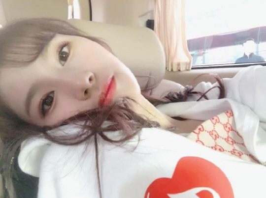 "러블리 소녀 "…트와이스 사나, 인형 비주얼 셀카