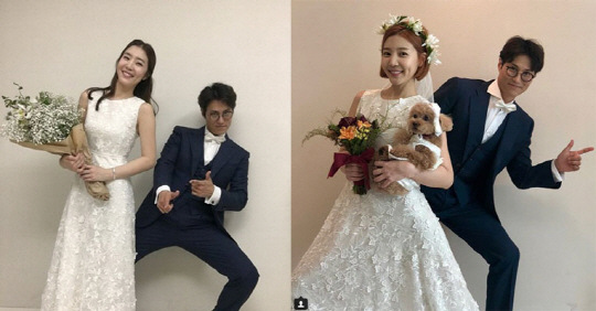 신다은♥임성빈 '결혼 2주년' 기념사진 '1주년과 비교하니..'