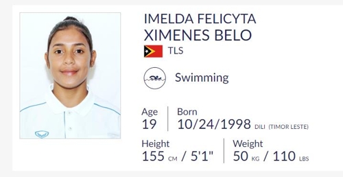  "소국이라고 꿈도 작을까요"…동티모르 첫 수영선수