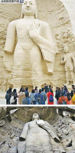 중국, 윈강석굴 17m 대형 불상 3D 프린터로 복제 성공