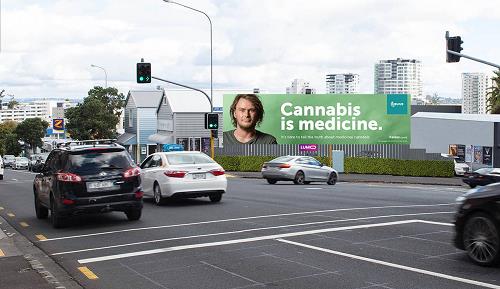 뉴질랜드에 "대마초는 약이다" 광고 등장