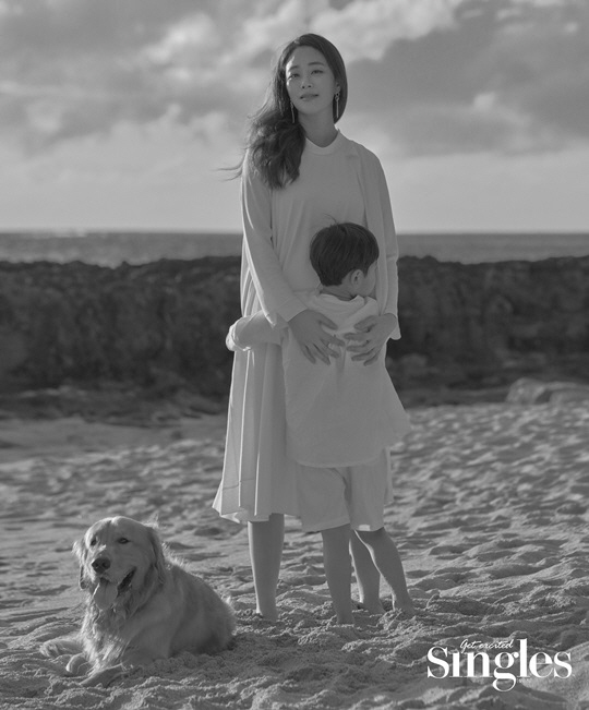 "아름다운 母子"…김효진, 아들과 함께한 힐링의 시간 
