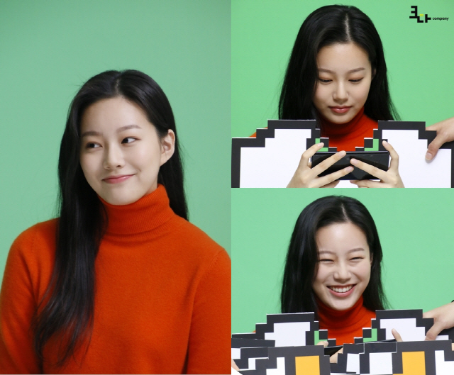 "웃음 꽃 만개" 박유나, 광고 촬영장서 해피바이러스 전파
