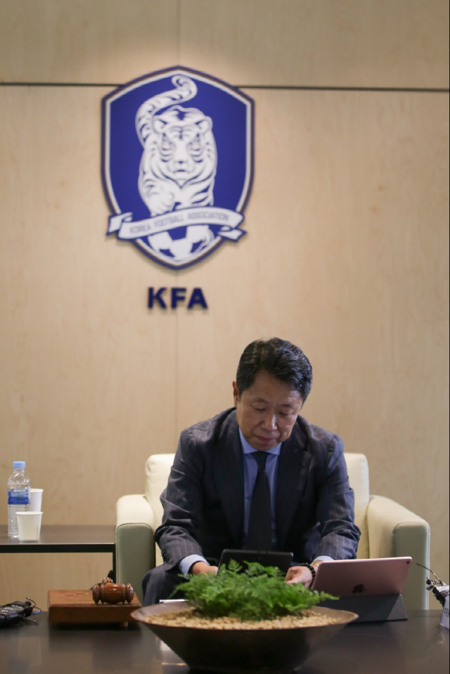 KFA, 26일 비위 혐의 정종선 고등연맹 회장 2차 징계 논의한다