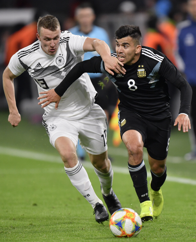 독일, '메시 빠진' 아르헨티나와 2대2 무승부