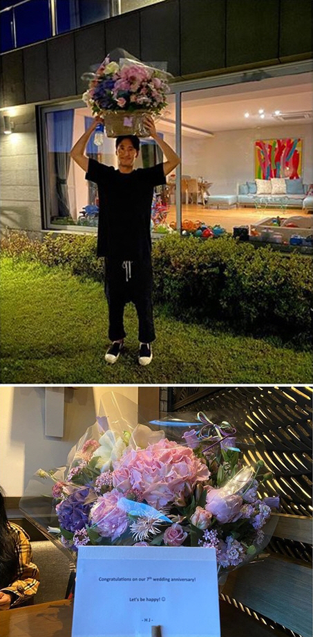 신현준, 결혼 7주년 기념 대형 꽃바구니 선물…특급 이벤트♥