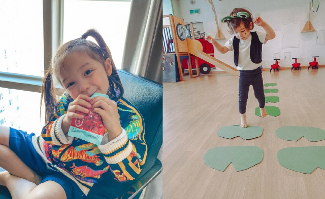 박주호 딸 나은, 양갈래 머리+미소 '러블리' 근황 "놀이학교 생활시작"