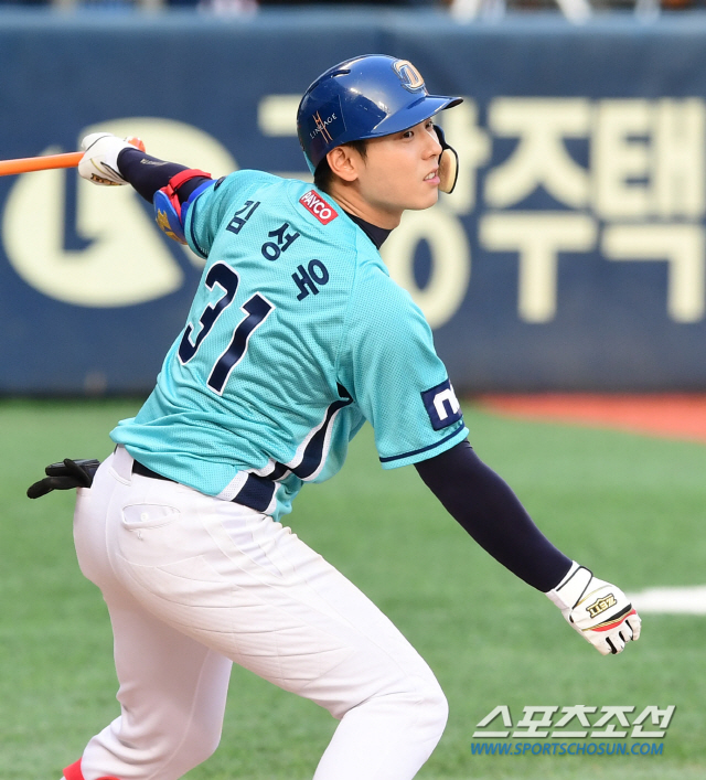  NC 김성욱, 약 한 달만에 시즌 2호 홈런 폭발