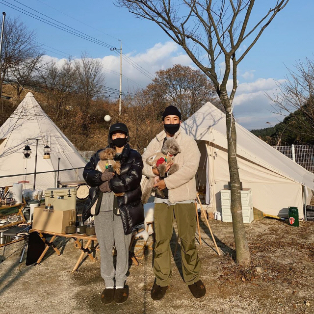 김준희, ♥연하 남편과 럭셔리 캠핑 일상 "내년에 만나자 장비들아"