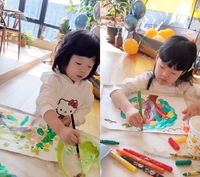 '백종원♥소유진' 딸 서현·세은, 그림 그리기 대회 출전 "설명도 해야 …