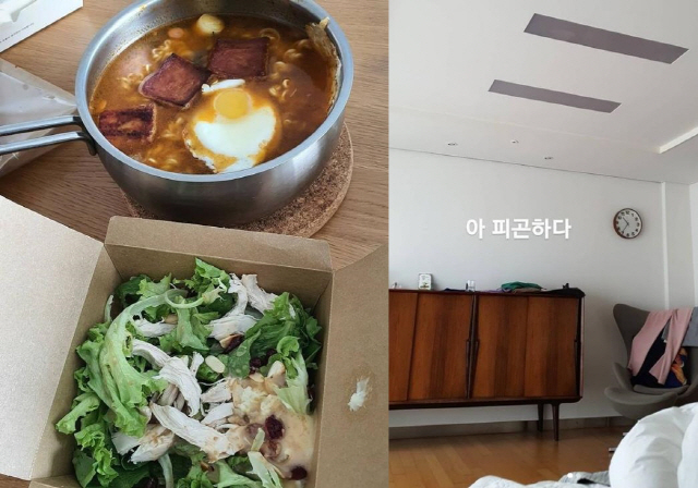 '박준형♥' 김지혜, 배달 샐러드 먹고 워킹맘의 하루 시작 "이번주 마이…