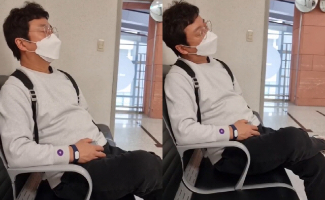 박지연 "투석 환자 증상인지 하루하루 벅차"…병원 대기실서 조는 ♥이수근…