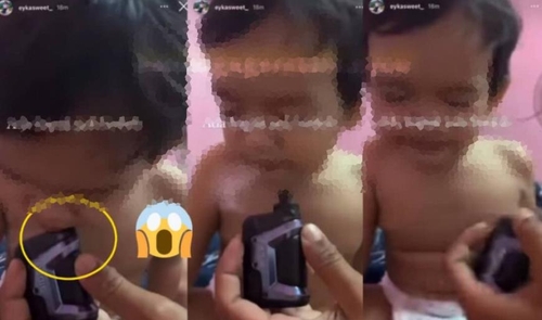 "두 살 아들에게 전자담배 물려"…말레이 경찰, 20대 아빠 체포