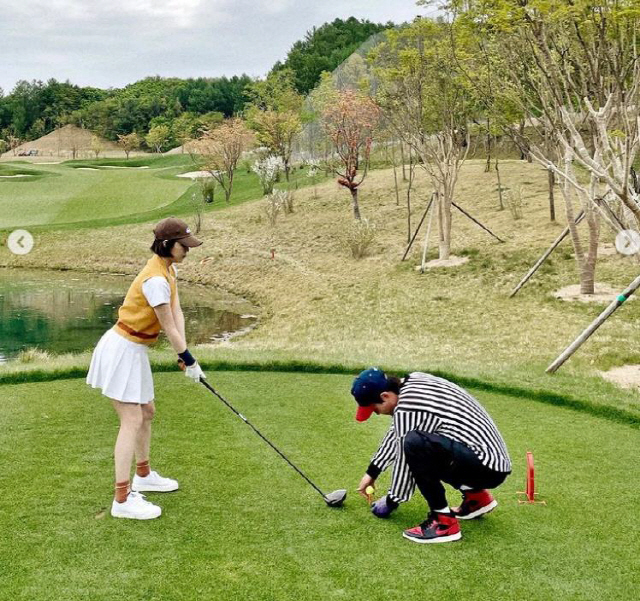 '임성빈 디자이너♥' 신다은, 부부 취미 마저도 럭셔리해..골프 시작 "…