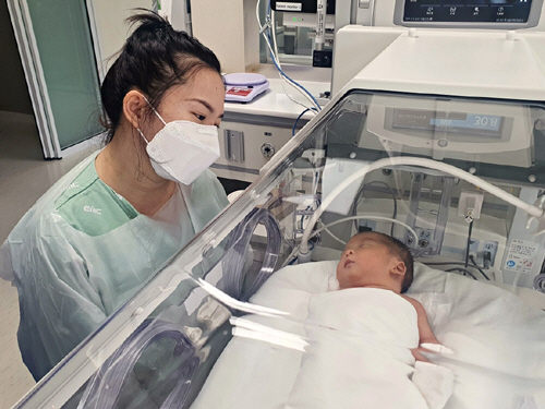 의정부을지대병원 진료 개시 1개월만에 첫 아기 탄생