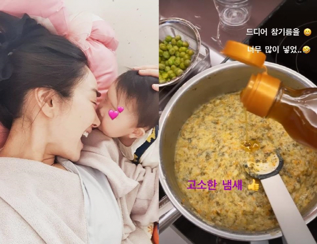 '김수미 며느리' 서효림, 초보엄마 맞아? 요리실력까지 출중해 "고소한 …