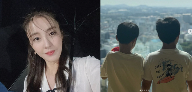 '싱글맘' 박은혜, 쌍둥이 아들 향한 애틋 마음 "클수록 체격 차이가 더…