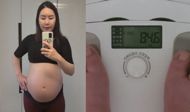 '세쌍둥이 임신' 황신영, 20주차에 벌써 84kg...배가 더 무거워져…