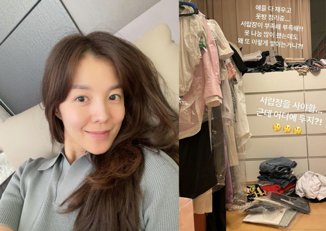 '정조국♥' 김성은, 어마어마한 옷들에 방이 꽉 찼네 "나눔 했는데 왜 …