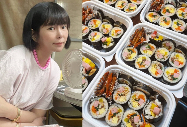 '이수근♥' 박지연, 김밥집 차려도 되겠네 '금손 실력'.."맛은 그날 …