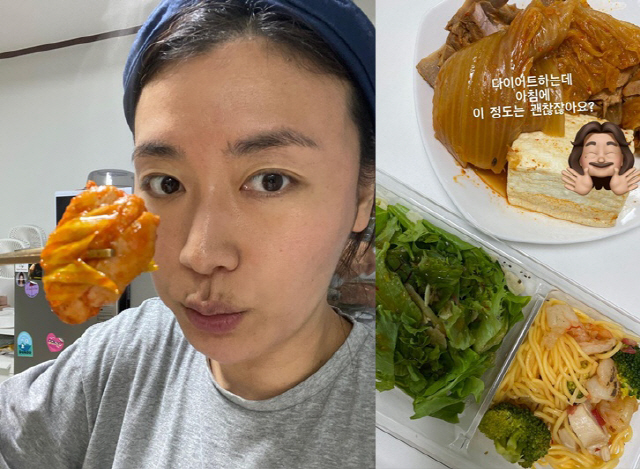 '정성윤♥' 김미려, 아침 식단 공개 "다이어트 하는데..이 정도는 괜찮…