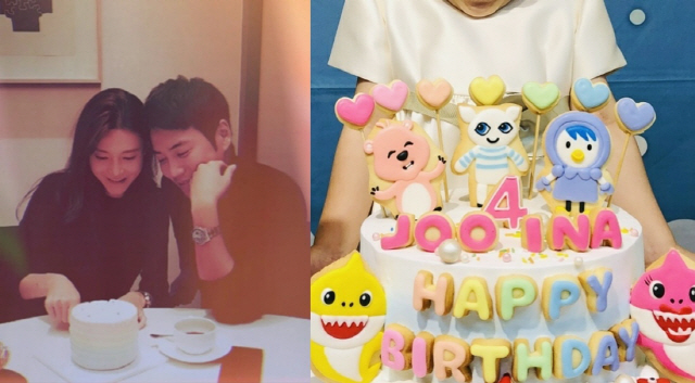 '주상욱♥' 차예련, 딸 성대한 생일파티에 흐뭇..화려한 케이크+축하편지…