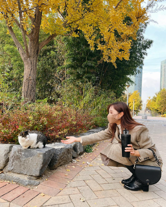 '박성광♥' 이솔이, 산책하는 모습이 이렇게 예쁠일?…혼자 화보를 찍네