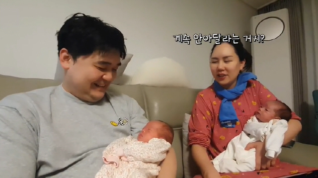 '세쌍둥이맘' 황신영, 남편도 육아 전쟁 돌입→브이로그 공개 "면역력 떨…
