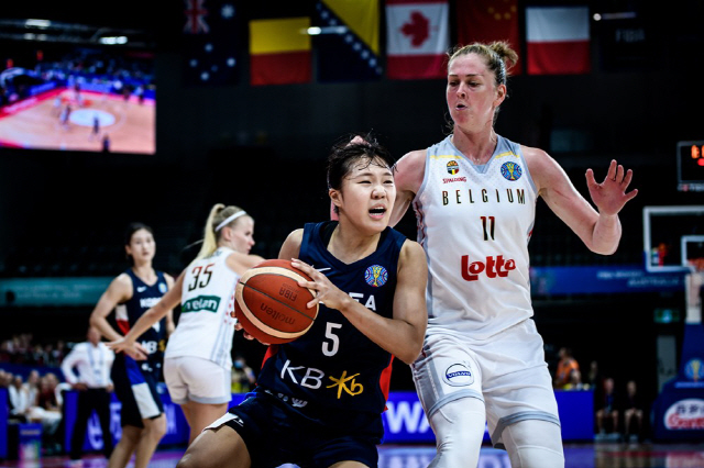 韓, FIBA 랭킹 5위 벨기에와 대결서 61대84 패배