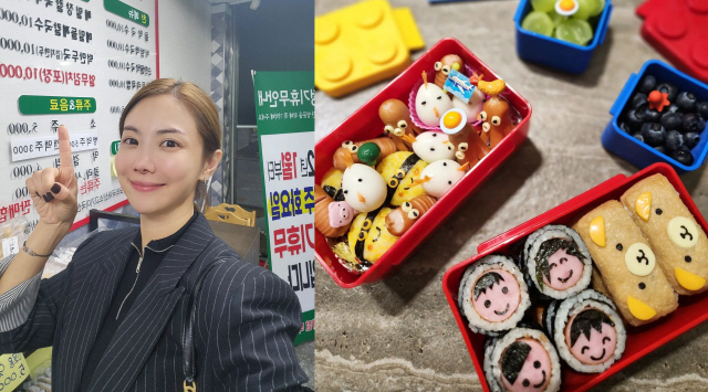 '이용규♥'유하나, 캐릭터 도시락 만드는 금손…아까워서 어떻게 먹나