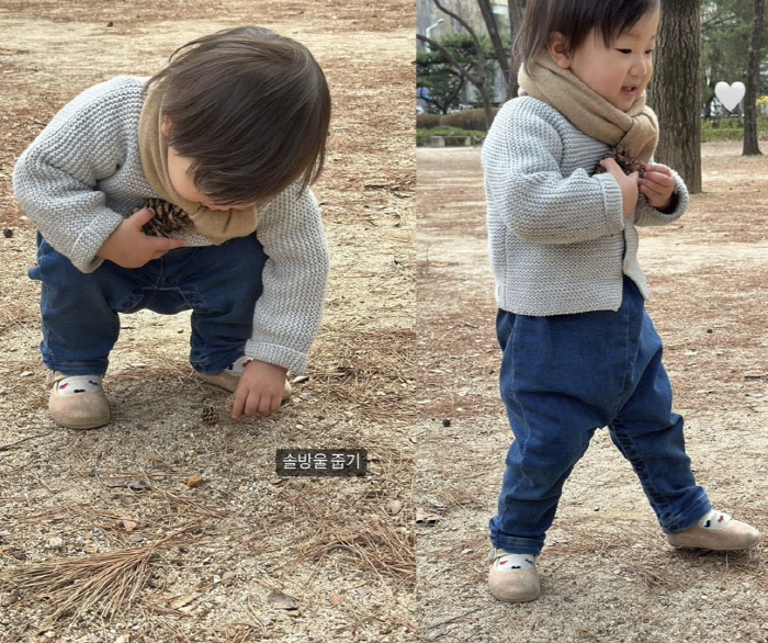 '검사♥' 한지혜, 바닥에 드러누운 21개월 딸..."기절하겠네 정말"