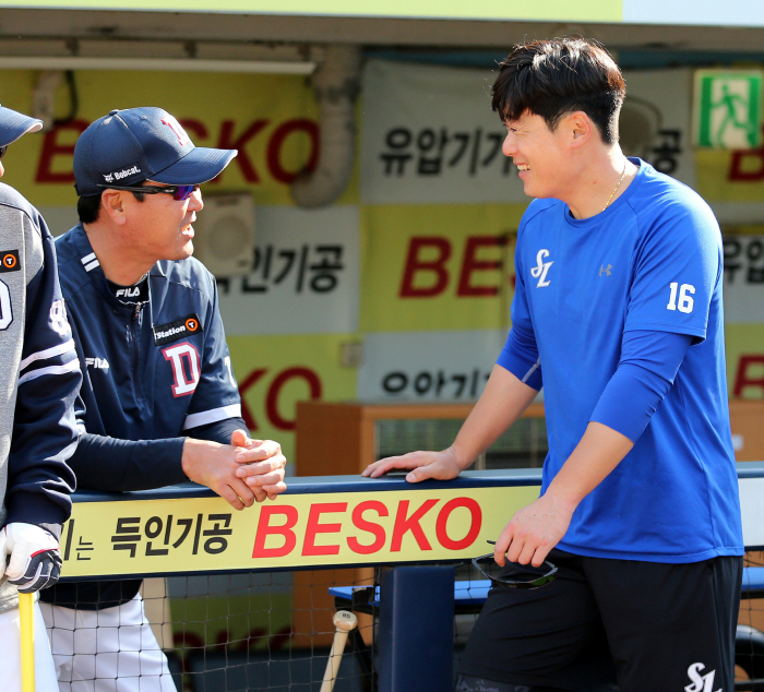 '이때는 알고 있었을까?' 트레이드 전날, 대구 찾은 사자군단 레전드 만…