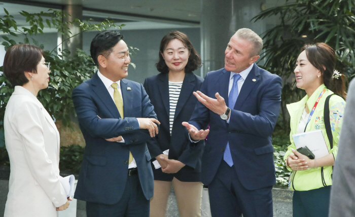 차기 아부다비 조직위, 전북 아태마스터스 종합상황실 방문 노하우 공유