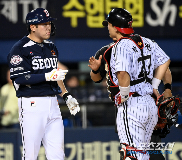 유영찬 사구에 뿔난 양석환, 박동원과 신경전 벌이다 벤치클리어링 발생..…