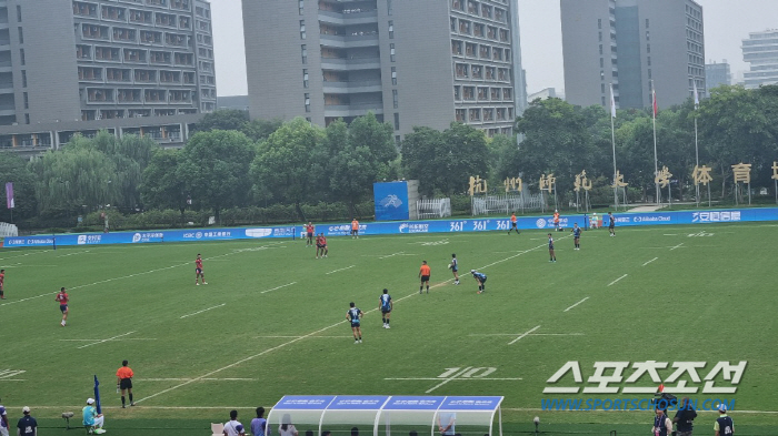 [항저우현장]한국 럭비, 中36대7로 대파 17년만에 결승진출 '은메달 …