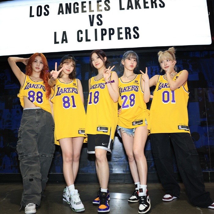 르세라핌, NBA 등장에 LA'들썩'…현지서 "K-팝 센세이션" 흥분