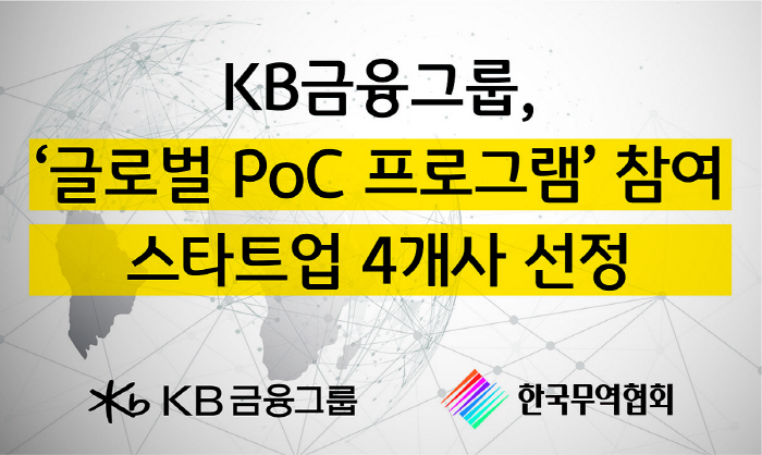 KB금융·무역협회, 해외 진출 희망 국내 스타트업 지원…PoC 실증 사업…