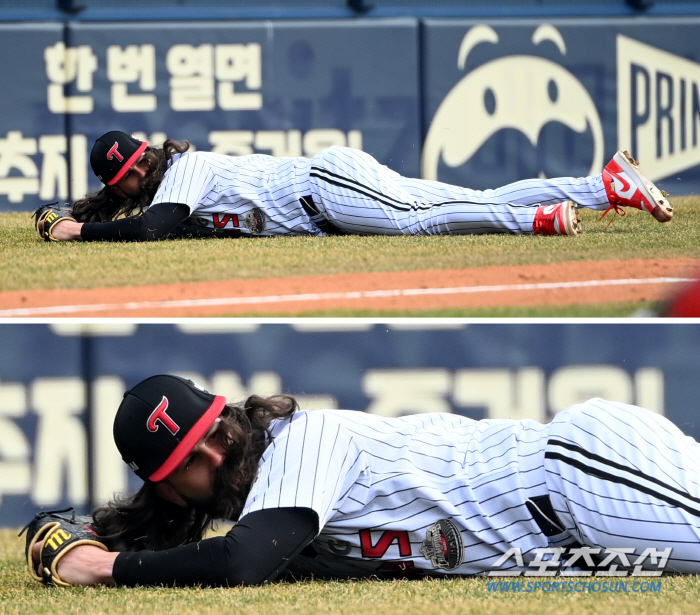 '이 한 몸 바쳐서!' 몸까지 내던진 잠실예수의 투혼, 역시 MLB 1라…