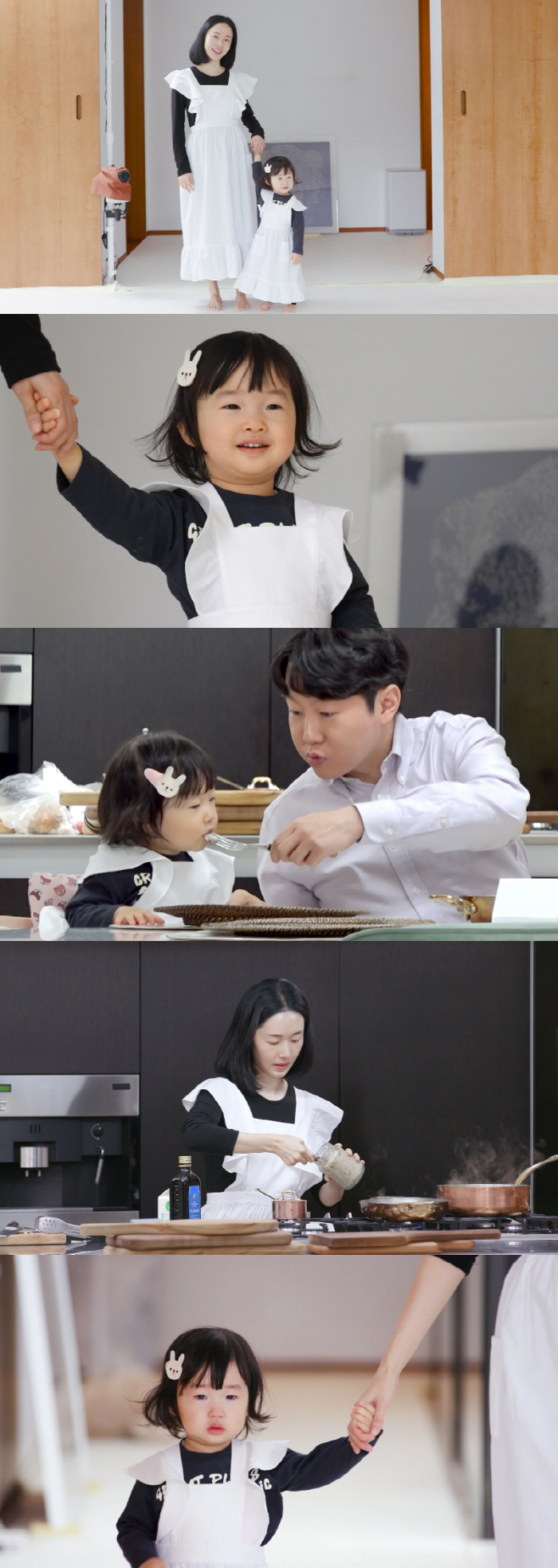 '의사♥'이정현, 딸 서아와 커플 앞치마 입었다…붕어빵 외모 눈길 ('편…