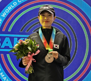 김예지, 바쿠 사격 월드컵 10ｍ 공기권총 은메달