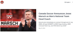 '재정난'이라더니…캐나다축구협회는 마쉬 감독 어떻게 잡았나?