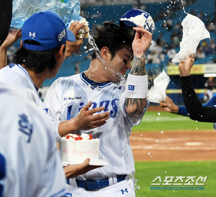 '삼성와서 행복합니다' 한미 통산 400홈런 금자탑 박병호...구자욱 생…