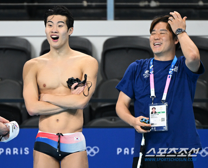 레전드 박태환의 폭풍응원"金우민 하던대로 하면 원하는 곳 오를 것"[ 파…