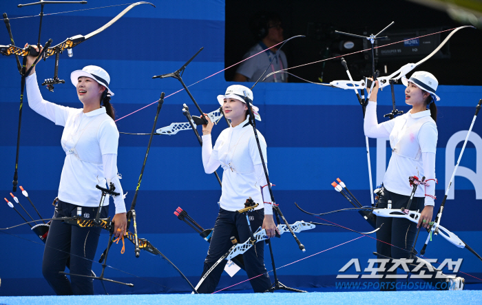 '이것이 드라마다' 한국 양궁, '슛오프' 끝 네덜란드에 대역전승 '결승…