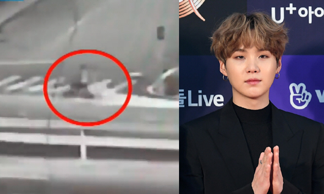 슈가 '음주운전' 현장 CCTV 공개..전동 스쿠터였다[SC이슈]