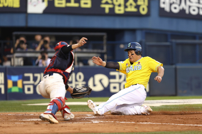 두산표 발야구→김재환 결자해지포! 두산, 롯데 4연승 막고 4-3 역전승…