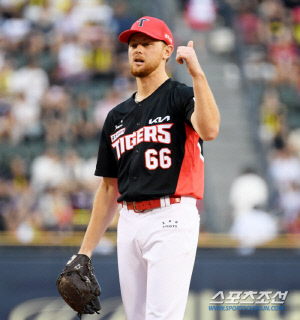 108구 역투→타선 폭발→KBO 첫승, KIA 라우어의 감격 